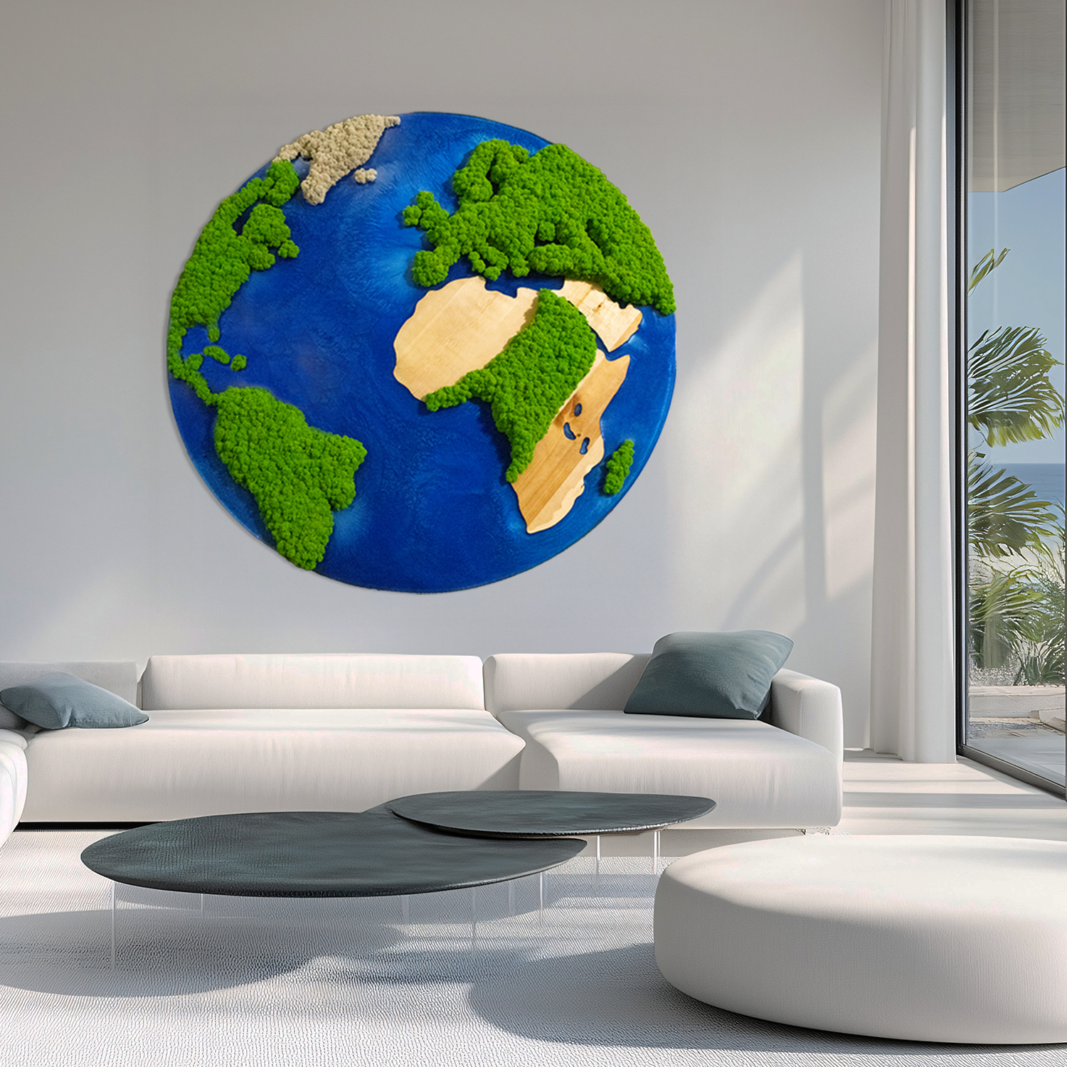 Moosbild "Blue Planet Moss"
