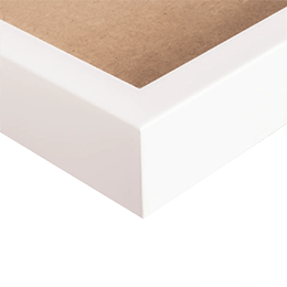 Tischlerrahmen in Weiss